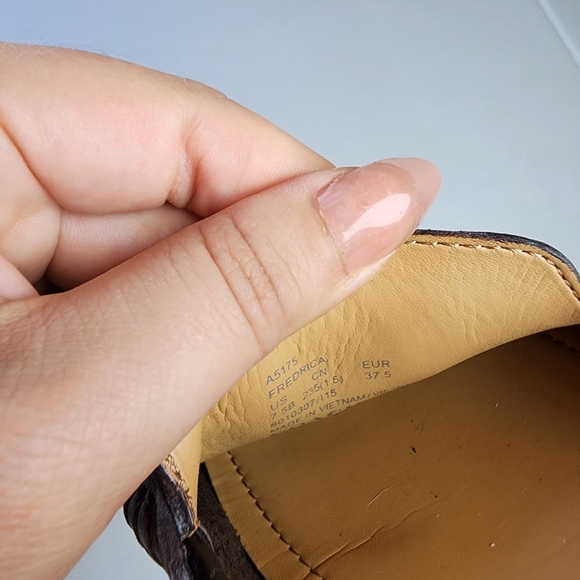 🌸Coach |‎ Fredrica Leather Mocassins, size 7.5 - Picture 4 of 10